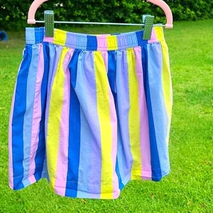 Hanna Anderson striped skirt (size 6-7)